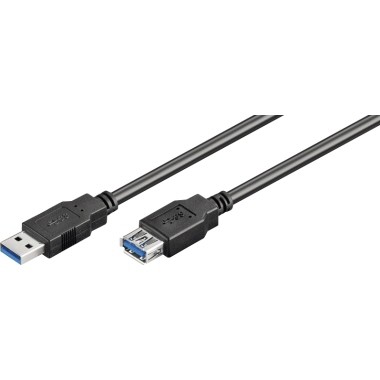 USB Kabel Goobay USB 3.0 1,8m schwarz USB-A-Stecker/USB-A-Buchse