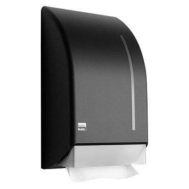 Handtuchspender Satino BLACK Kuststoff schwarz Maße: 28 x 44 x 14 cm (B x H x T)