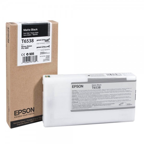 Epson Tintenpatrone T6538 schwarz matt Füllmenge (ca.): 200,0 ml