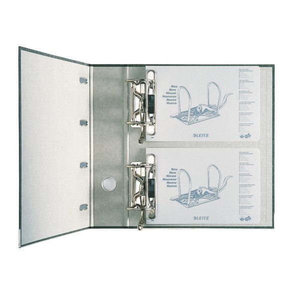 Ordner A4 Doppelordner 4 Bügel schwarz 2 x DIN A5 quer, Rückenbreite 75mm