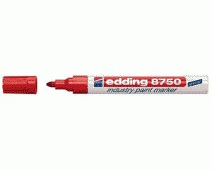 Edding 8750 Lackmarker permanent rot industry paint marker,Rundpitze 2-4mm