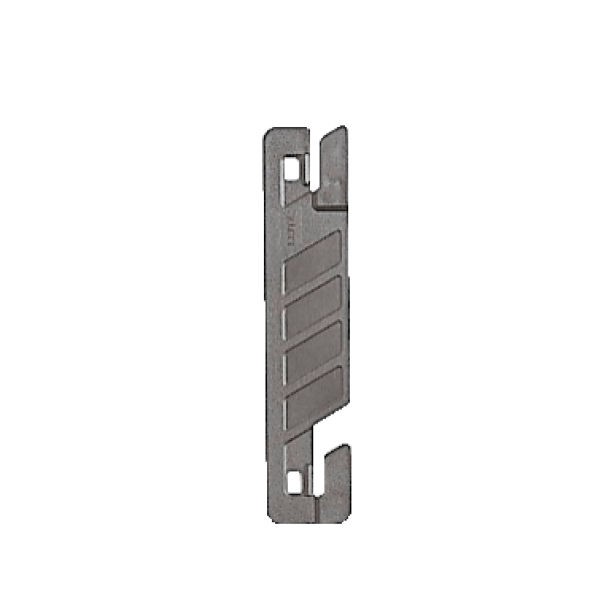 Deckleiste für Schlauchhefter flexofile schwarz Maße: 2,2 x 10,2 cm (B x H)