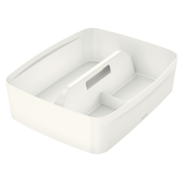 Aufbewahrungsbox-Einsatz MyBox Groß mit Griff weiß Format:307x101x375 mm