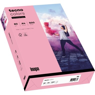 Kopierpap. A4 80g/m² rosa (55) 500Bl./Pack Inapa Tecno