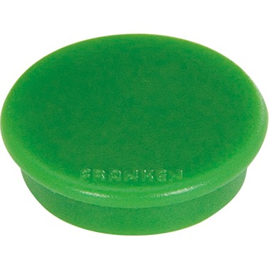 Magnete 24mm Ø Franken grün 10 St./Pack Haftkraft 0,3 kg