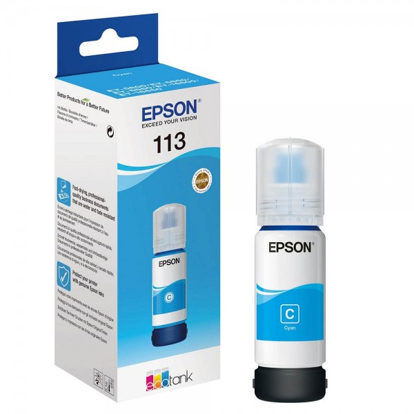 Epson Tintenpatrone 113/T06B2 cyan Inhalt 70 ml, Druckseiten ca. 6000 Seiten
