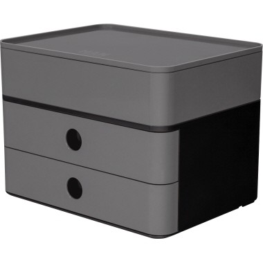 Schubladenbox HAN Smart-Box Plus Allison Gehäusefarbe: dark grey,Schublade: granite grey