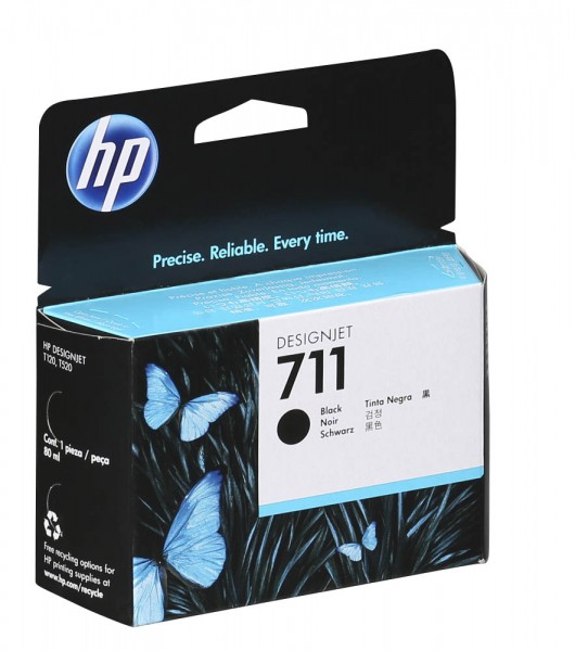 HP Tintenpatrone 711 schwarz Inhalt: 80 ml