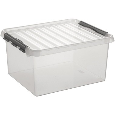 Aufbewahrungsbox Helit Q-Line 36 l transparent Maße: 50 x 40 x 25 cm (B x T x H)