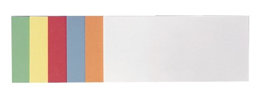 Moderationskarte Rechteck 9,5 x 20,5 cm farblich sortiert / 154029799 / 500 Stück/Pack