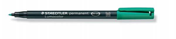 OHP-Stift Lumocolor M 1,0mm permanent grün schnelltrocknend, wasserfest ,Rundspitze