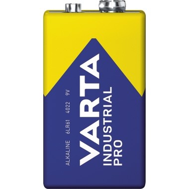 Batterie 9V E-Block Varta INDUSTRIAL PRO 6LR61 , Alkali-Mangan