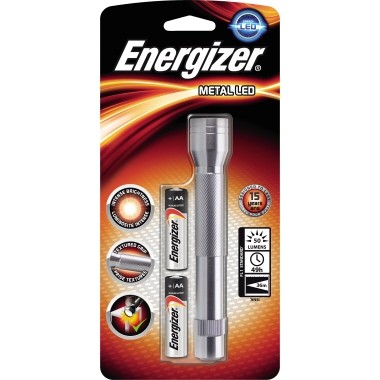 Taschenlampe Energizer Metal LED silber Maße: 23 x 143 mm (Ø x L)