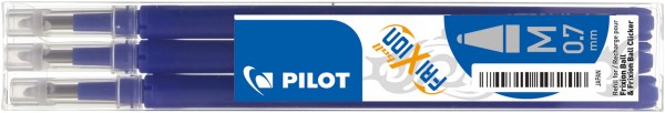 Pilot Mine f. Tintenroller FRIXION 2260 blau Strichstärke 0,4mm, 3 St./Pack
