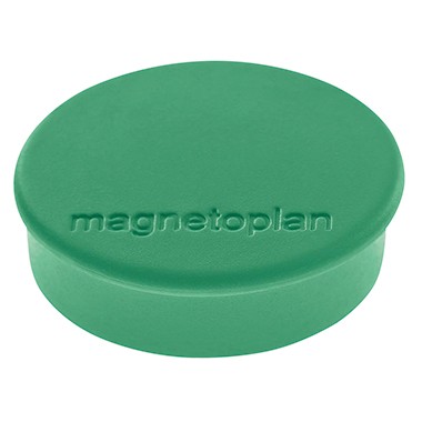 Magnete 24mm Ø Magnetoplan Discofix Hobby grün Haftkraft 0,3 kg ,10 St./Pack,Werkstoff: Ferrit