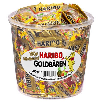 HARIBO Fruchtgummi Goldbären 100 x 9,8 g/Pack.