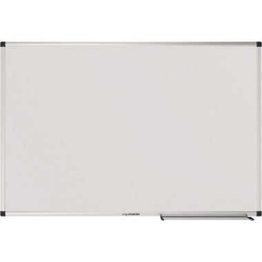 Whiteboard 90x60cm UNITE weiß m. Abalgeschale, lackierte Stahloberfläche