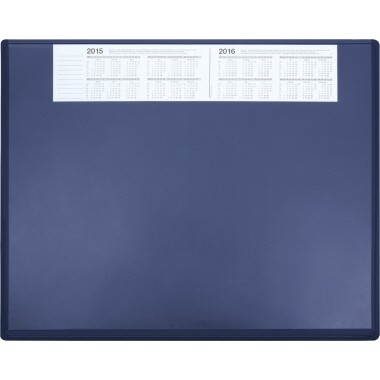 Schreibunterlage 50x63cm mit Folienauflage blau Kalender 2 Jahre/1 Seite,rutschfest,abwischbar