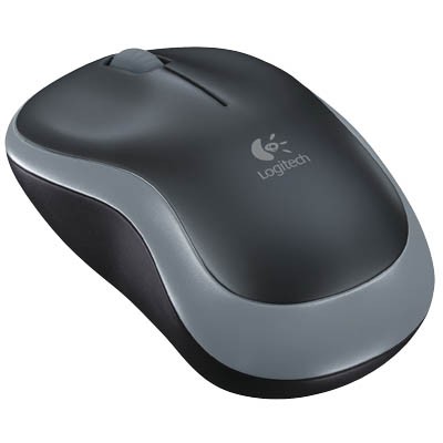 Maus Logitech Optische PC Maus M185 Wireless inkl. Nano-USB-Empfänger, anthrazit, kabellos