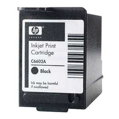 HP Tintenpatrone C6602A schwarz mit integriertem Druckkopf ,18 ml