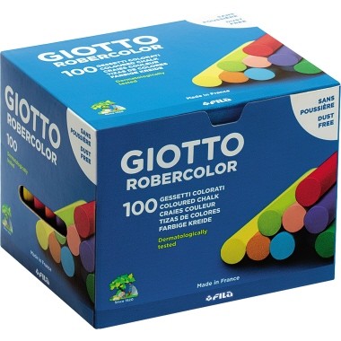Kreide Lyra GIOTTO Tafelkreide farbig sortiert Maße:10x80mm (ØxL),100 St./Pack