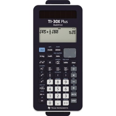 Taschenrechner TI30X Plus MathPrint schwarz 4 x 16/10-stellig , Schulrechner