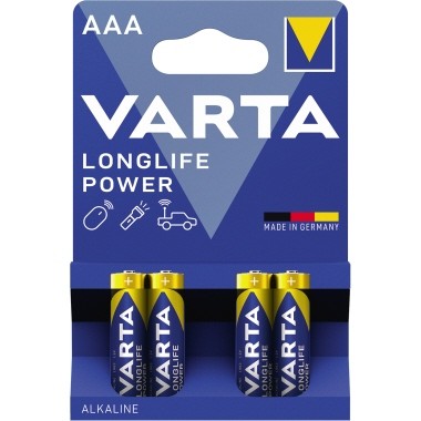 Batterie Micro AAA Varta High Energy 4 St./Pack 1,5V Volt ,Alkali-Mangan ,LR03