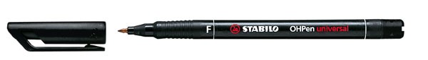 OHP-STIFT FEIN PERMANENT SCHWARZ 0,7MM F