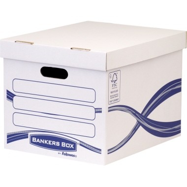 Archivbox Bankers Box Basic Standard Maße: 31,7 x 28,7 x 38,4 cm (B x H x T)