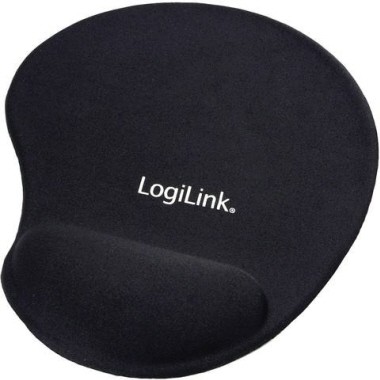 Mauspad mit Handgelenkauflage LogiLink schwarz Maße: 19,5 x 0,3 x 23 cm (B x H x T)