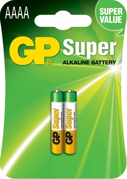 Batterie Mini AAAA GP 1,5 V Alkaline 2 Stück/Pack Alkali-Mangan Super Mini