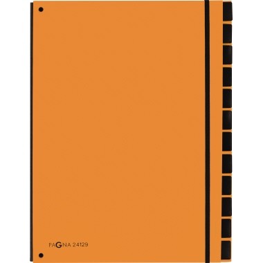 Pultordner 12 Fächer blanko Pagna Trend orange Werkstoff: 100 % Karton, recycelt
