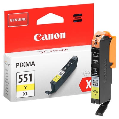 Canon Tintenpatrone CLI551XLY gelb Druckseiten ca. 695 Seiten , Inhalt: 11 ml