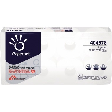 Toilettenpapier 4-lagig Papernet Superior weiß 150 Bl./Rl ,8 Rl./Pack