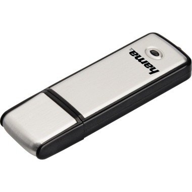 USB Stick 128GB FlaschPen Fancy schwarz/silber Maße: 68 x 20 x 8 mm (B x H x T)