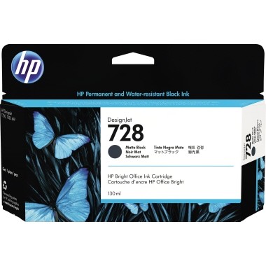 HP Tintenpatrone 728 schwarz matt Inhalt: 130 ml