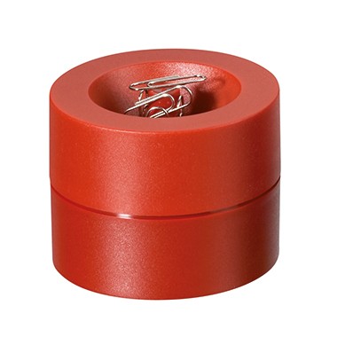 Klammernspender MAULpro rund rot Maße: 7,3 x 6 cm (Ø x H)