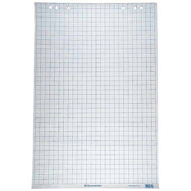 Flipchartblock 68x99cm 80 g/m² Papier kariert weiß (rückseitig): blanko,20 Bl./Block/10 Block/Pack